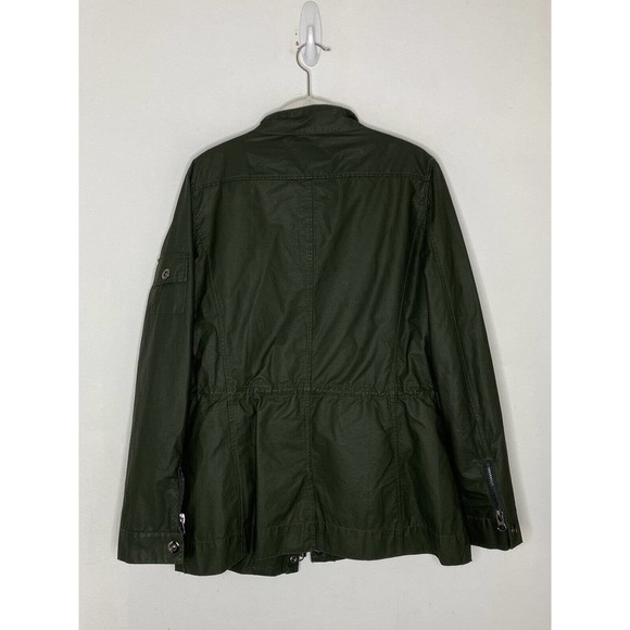 The Fillmore Women's Olive Full Zip Military Bomber Jacket Sz Large - Picture 8 of 8